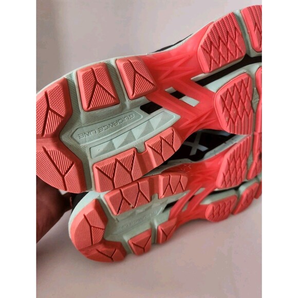 Asics Women's GT-2000 T757N Black Aqua Orange Running Sneaker Shoes Size  10 - Picture 7 of 8